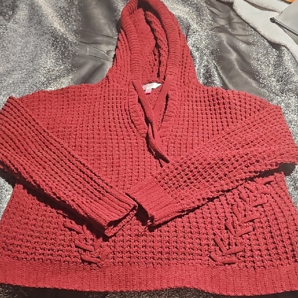 Cozy Red Knit Sweater